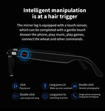 SENBONO E13 Smart Glasses:Blue Light Filtering Polarized Sunglass Lenses  Audio Built-in Mic & Speakers Touch & Voice Assistant