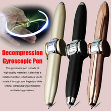 Metal Luminous Spinner LED Light Pens Cool Fidget Spinner Fingertip Gyro Pen With LED Light Anti Stress Pen