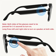 SENBONO E13 Smart Glasses:Blue Light Filtering Polarized Sunglass Lenses  Audio Built-in Mic & Speakers Touch & Voice Assistant