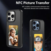 NFC Function Phone Case DIY Electronic Ink Case For iPhone 15 14 pro 3.7inch Screen Display Box Wireless Transmission Projection