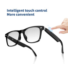 SENBONO E13 Smart Glasses:Blue Light Filtering Polarized Sunglass Lenses  Audio Built-in Mic & Speakers Touch & Voice Assistant